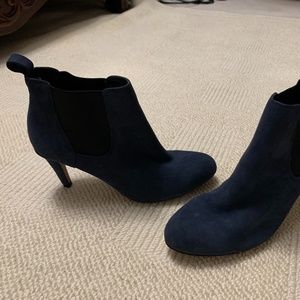 Clarks, Size 6, Blue Suede Ankle Boots